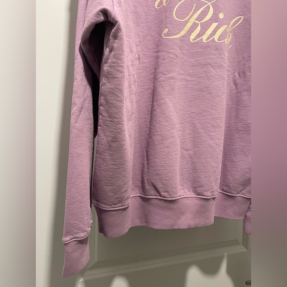 Sporty & Rich x Lily's Sweets "Tasty & Rich" Sweater (Color Lilac) Size Large - Picture 4 of 8